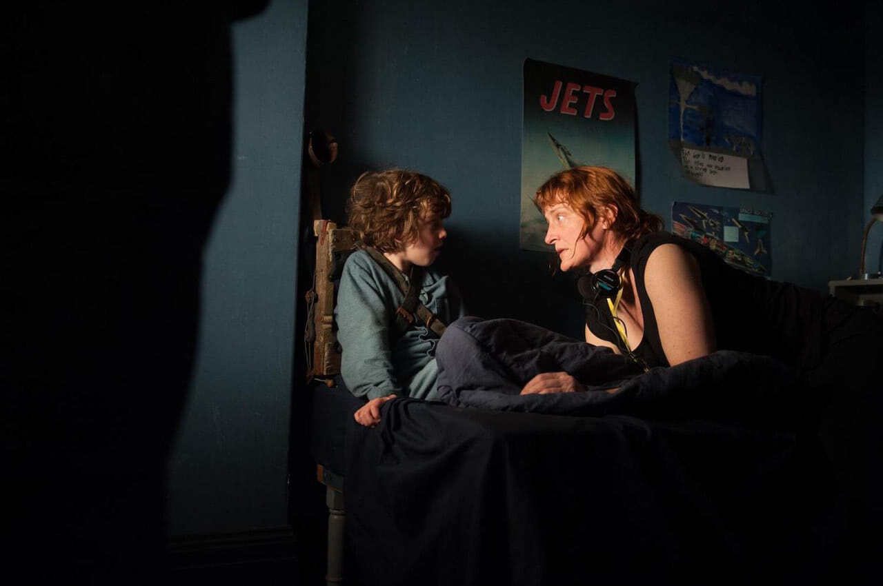 Дженнифер Кент на съёмках фильма "Бабадук"